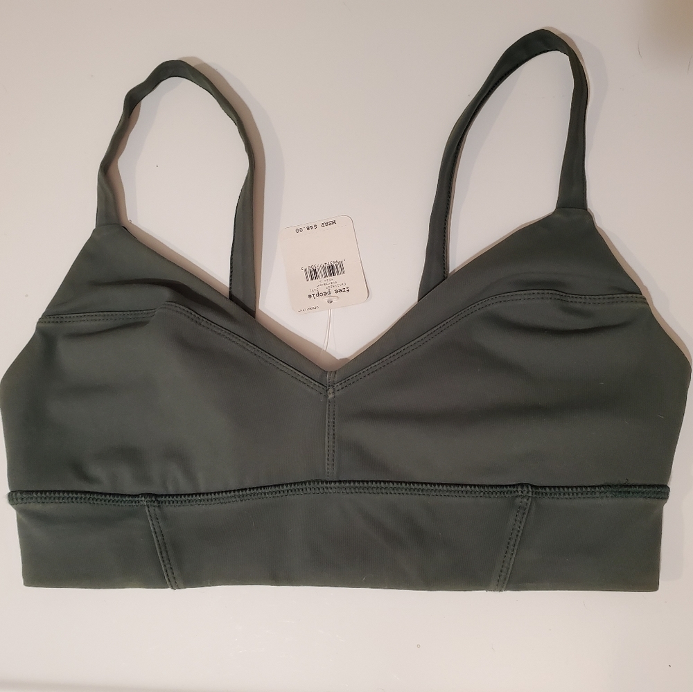 Free People Movement On Cloud Nine Sports Bra - Small - Green - NEW w/Tags